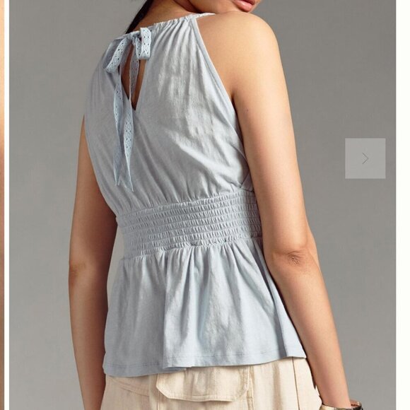 By Anthropologie Flirty V-Neck Asymmetrical Peasant Boho - Picture 10 of 15